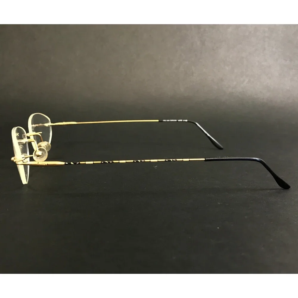 Italian Design Eyeglasses Frames MOD. 4148 COL. B34 Gold Rimless Oval 48-23-135